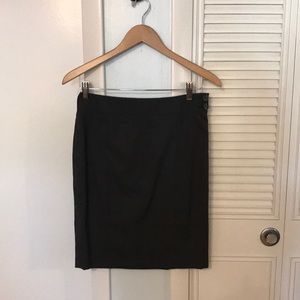Charcoal gray, short suit skirt